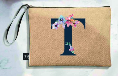 Sac à main Lettre T (Modèles variés) (25 × 18 × 1 cm)